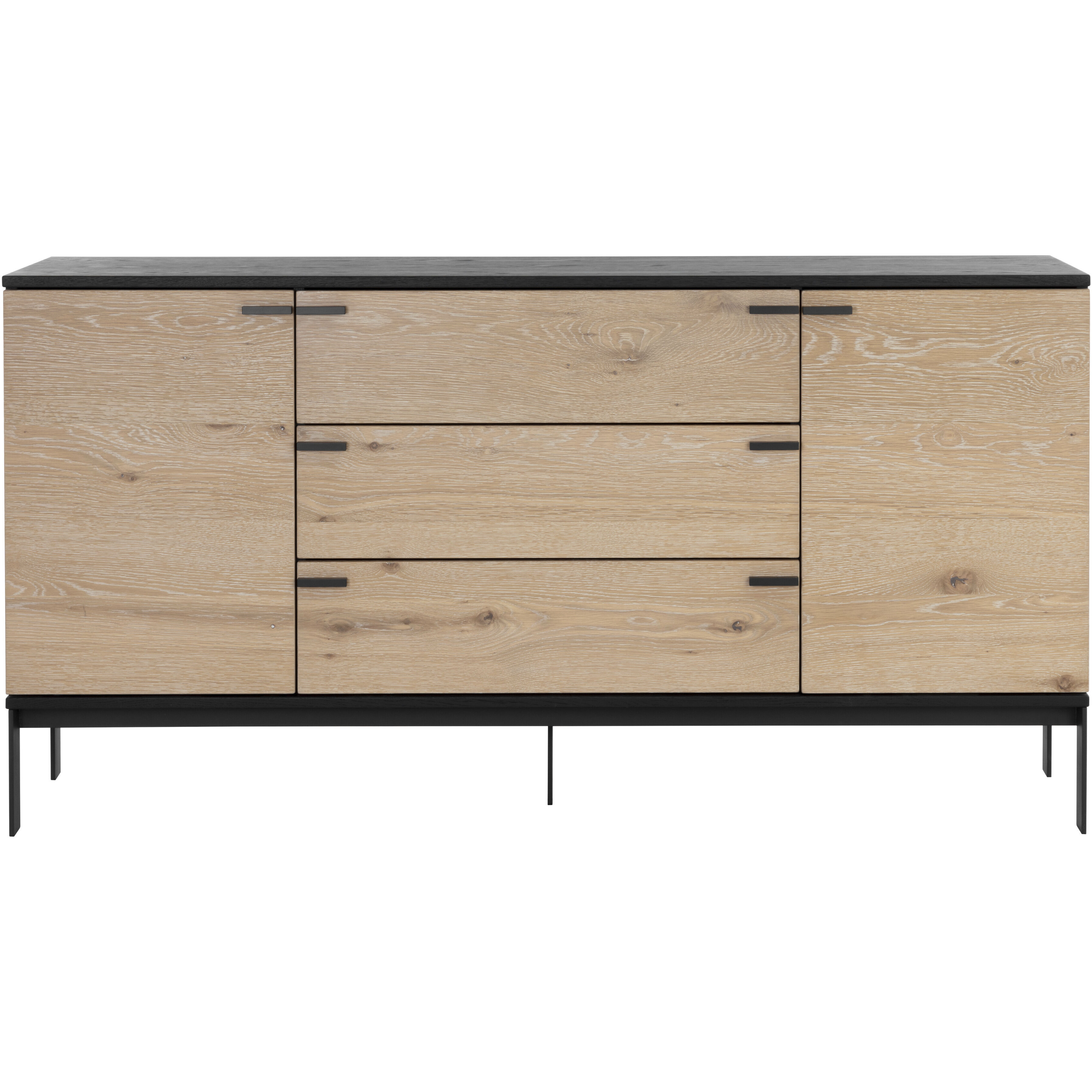 Rosso 66.5 X 18 inch Black / Brown / Matte Black Sideboard, Medium